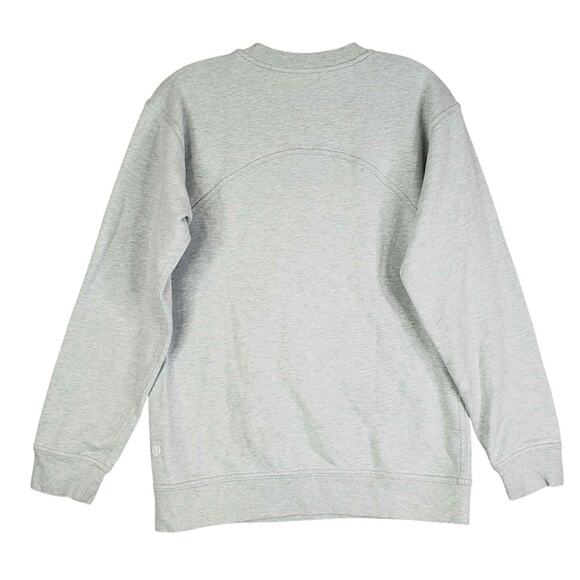 Lululemon ALL YOURS Sweatshirt Fleece Women’s Size 8 ? Gray Green Pullover - Picture 3 of 9